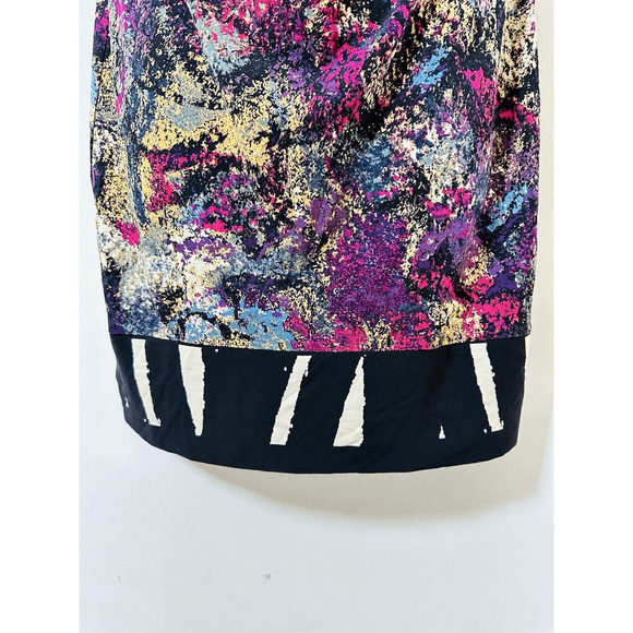 Julie Dillon Dress Size‎ 4 Multicolored Sheath Sleeveless NWT Artsy - Picture 13 of 14